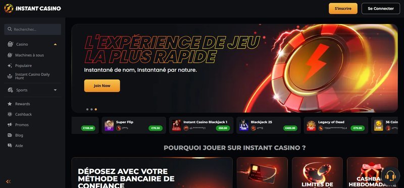 Découvrez les Avantages de l'Instant Casino : Connexion Sécurisée et Rétroats - aperçu
